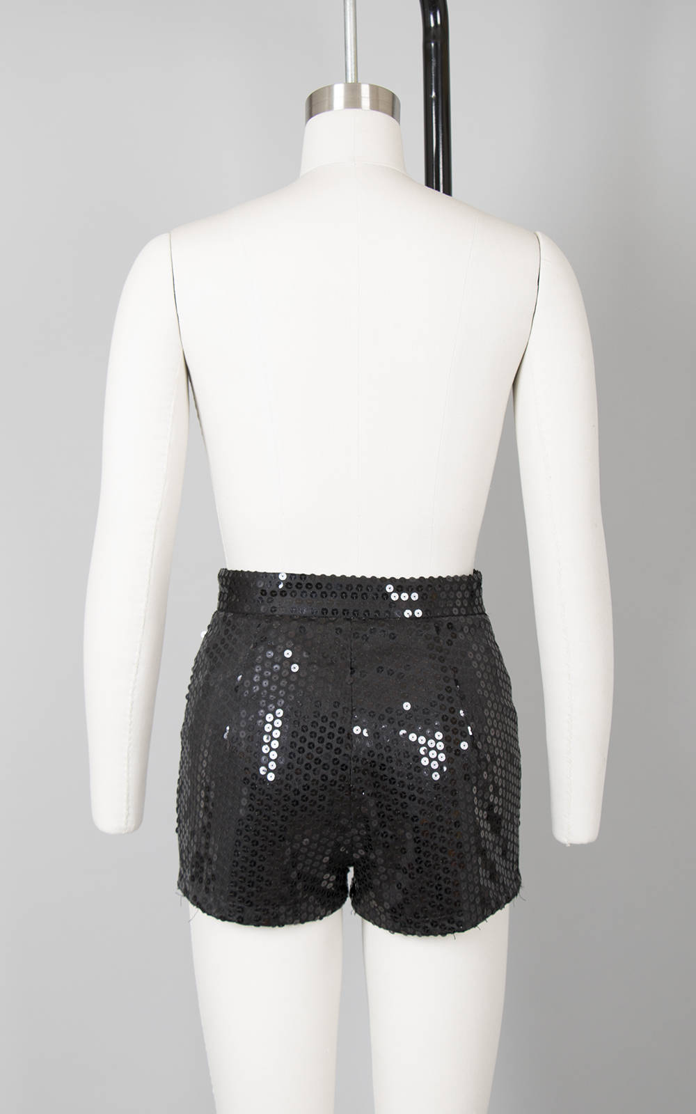 black sequin booty shorts