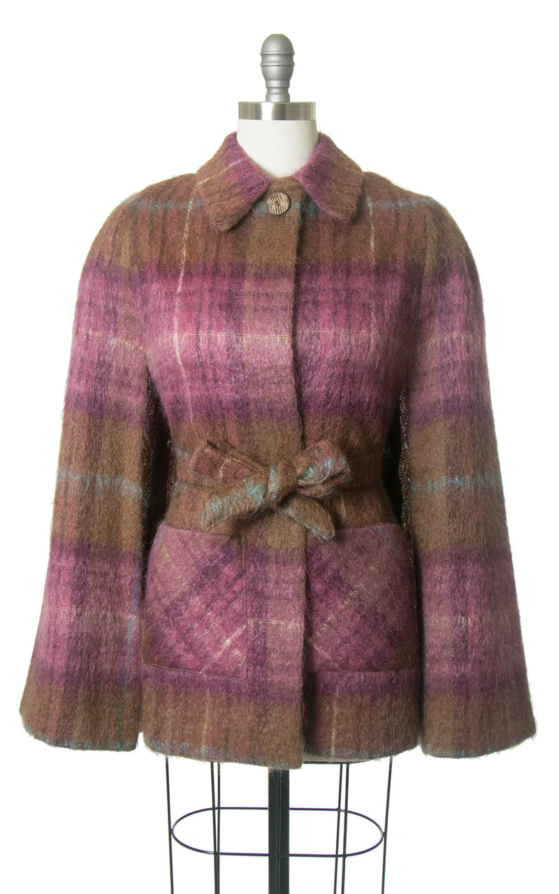 1970s Scottish Plaid Mohair Wool Belted Cape | small/medium – Birthday ...