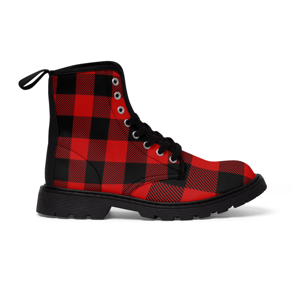 Red and Black Buffalo Check Plaid Women 