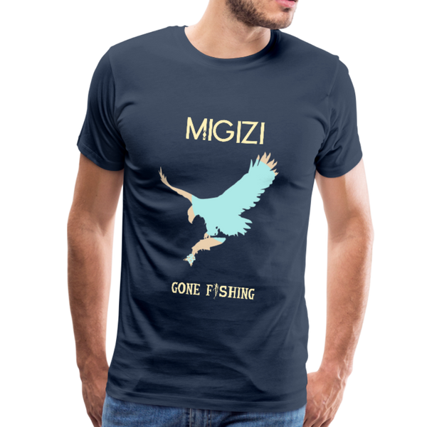 Migizi Giigoonh Men's Premium T-Shirt - navy