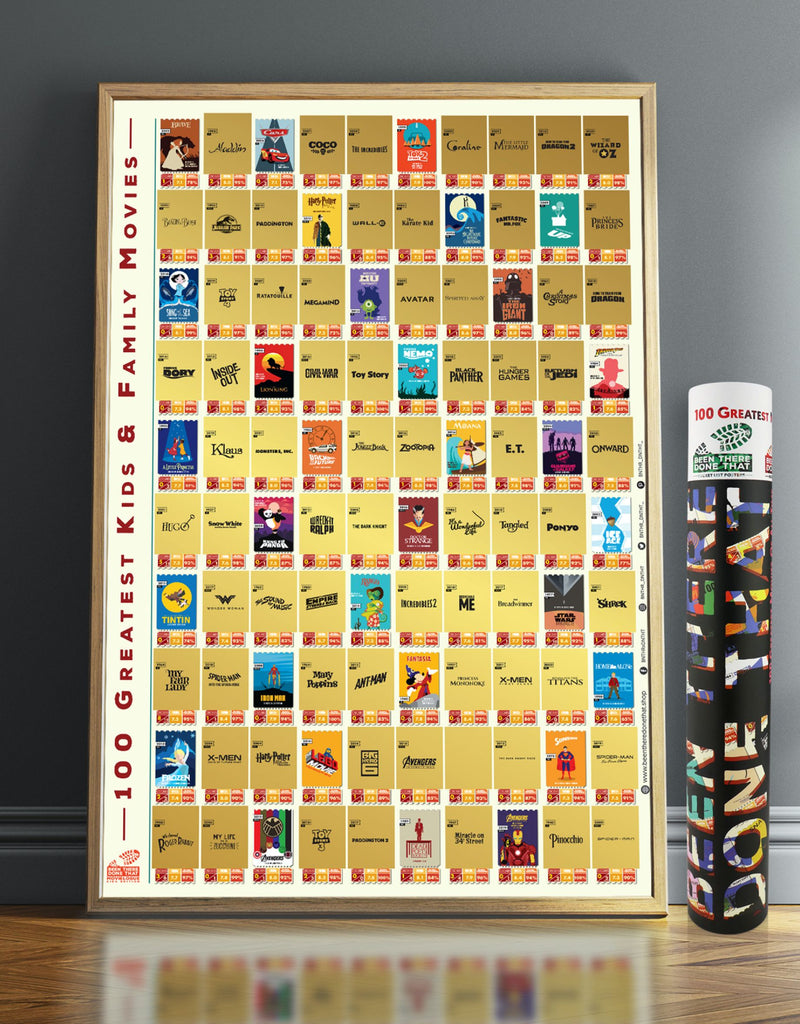 100 Movies Scratch Off Poster Bucket List Scratch - Temu
