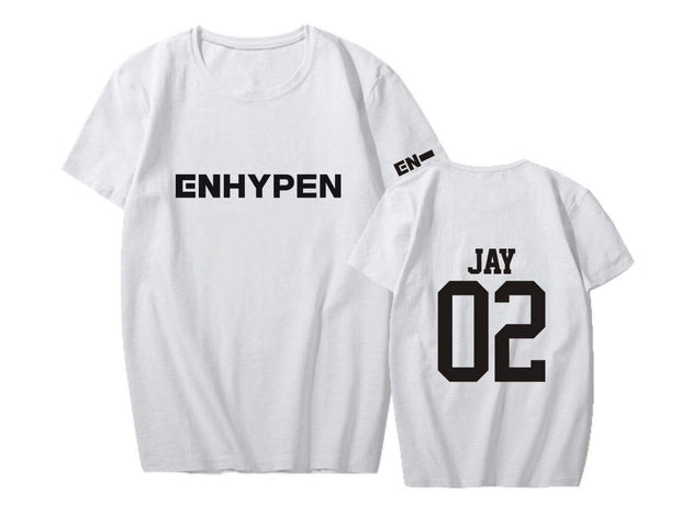 Kpop Merch Enhypen Debut Show:Day One T-Shirt JAY 02 (white) / S All Ulzzang Shop