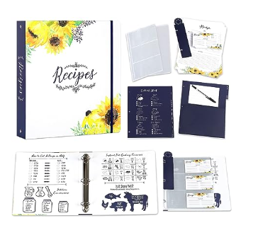 Sunflower Recipe Binder