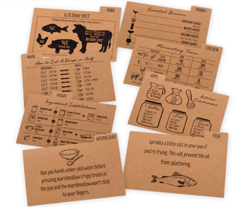 Brown Recipe Cards