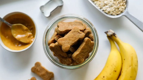 Peanut Butter and Banana Biscuits