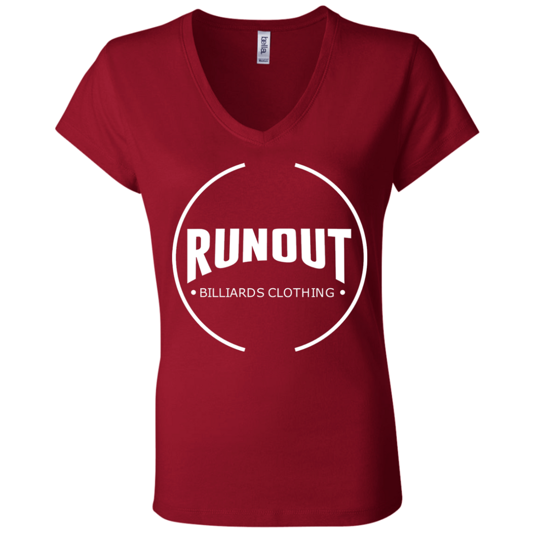 Runout Billiards Clothing - Bella + Canvas Ladies' Jersey V-Neck T-Shirt