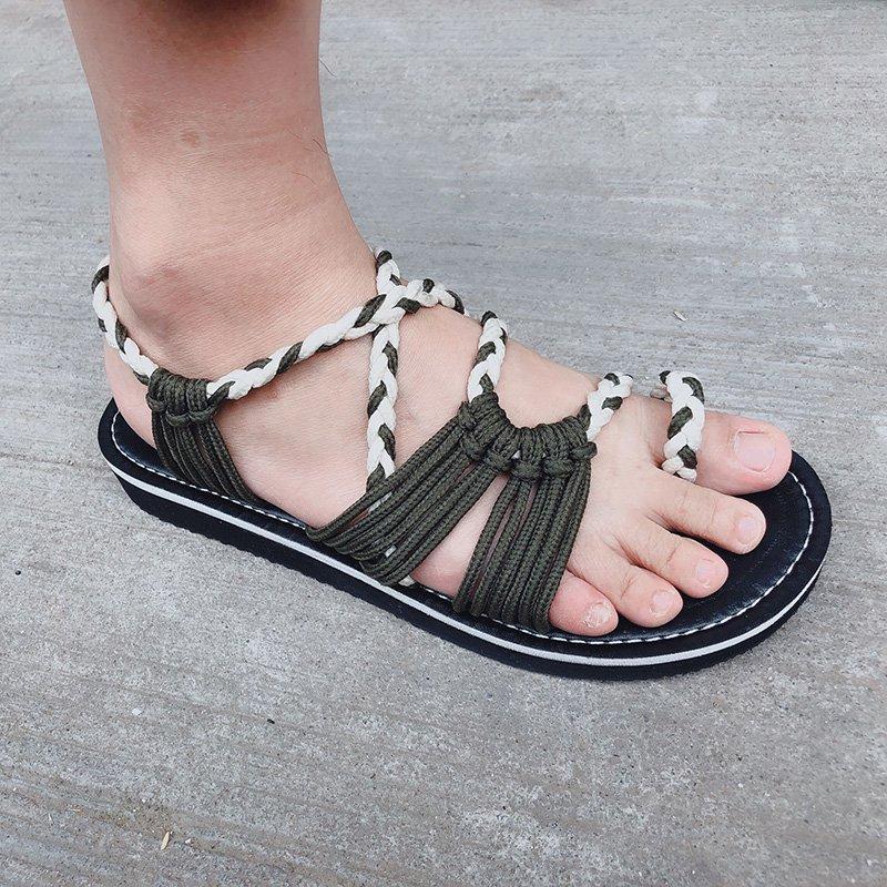 breathable bandage beach flat sandals