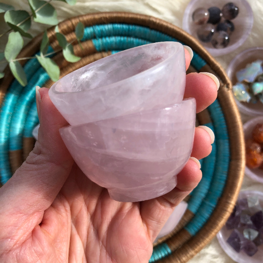 EXCLUSIVE Crystal Lion Quartz Crystal Ritual CUPS // Gifts, Gift Giving,  Holiday, Housewarming // ONE (1) Crystal Cup + Saucer