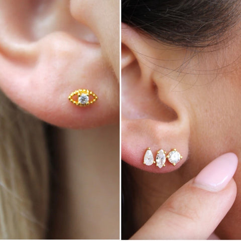 Eclectic Symmetry - Stud Earrings