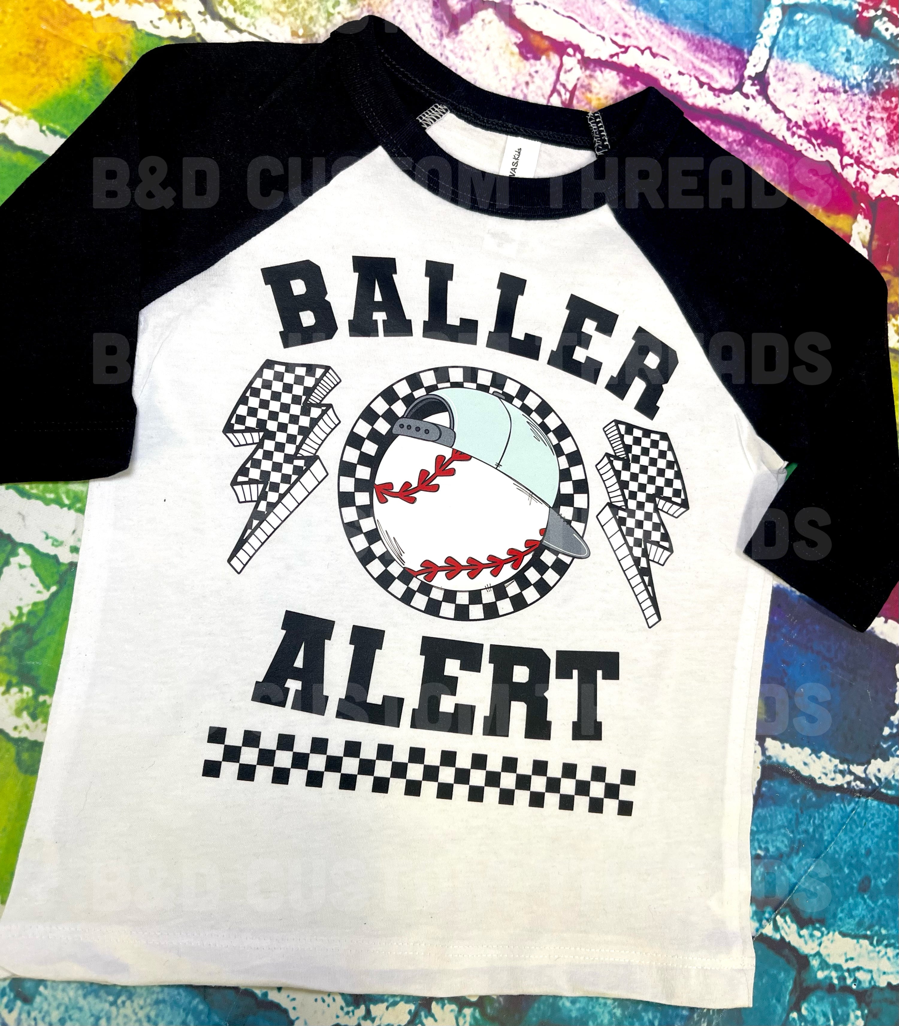 Baller alert baseball tee style