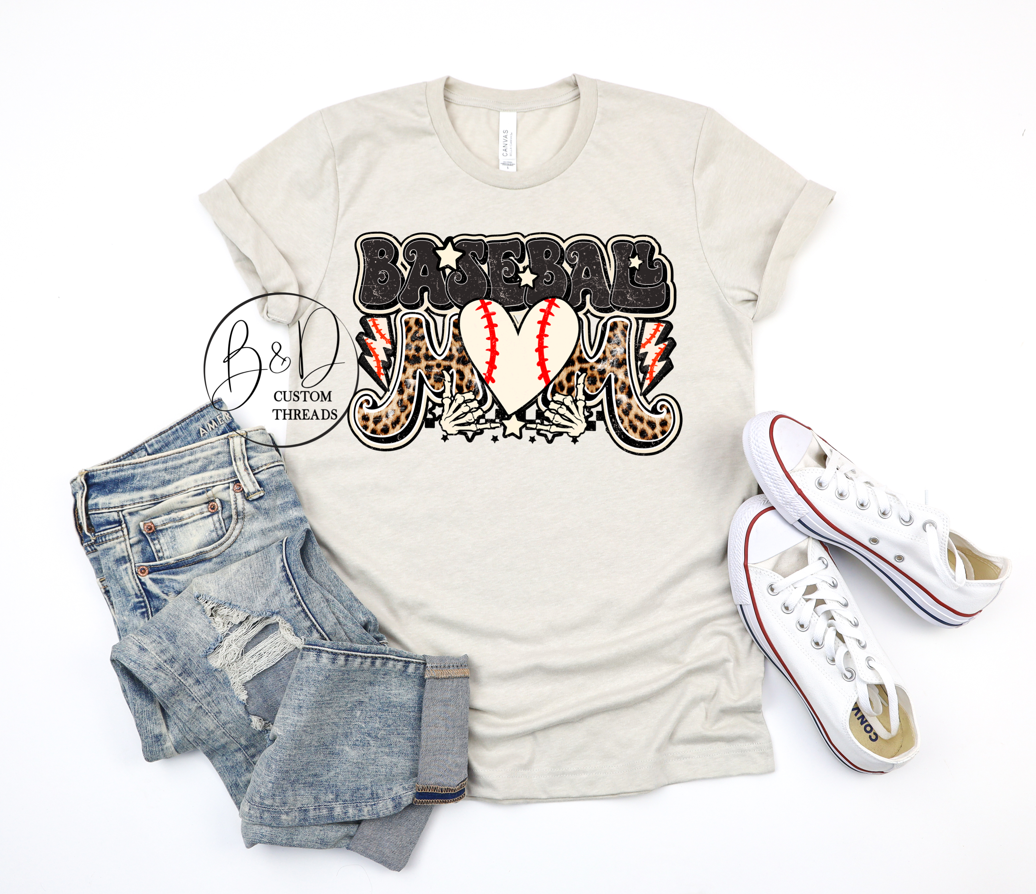 Baseball mom retro