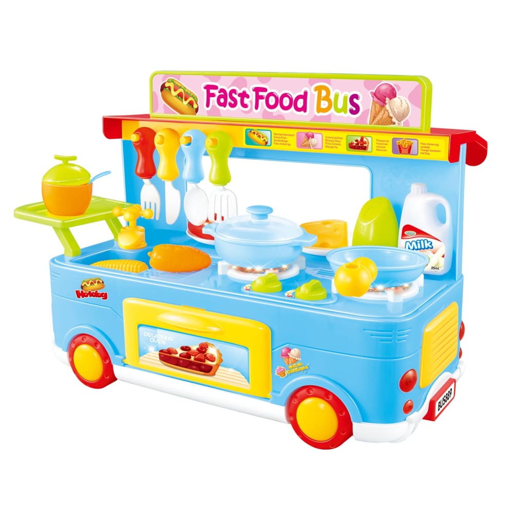 kitchen play set food