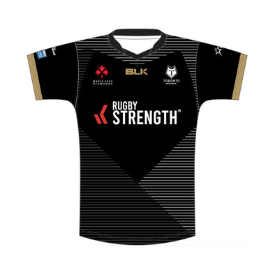 personalised all black jersey