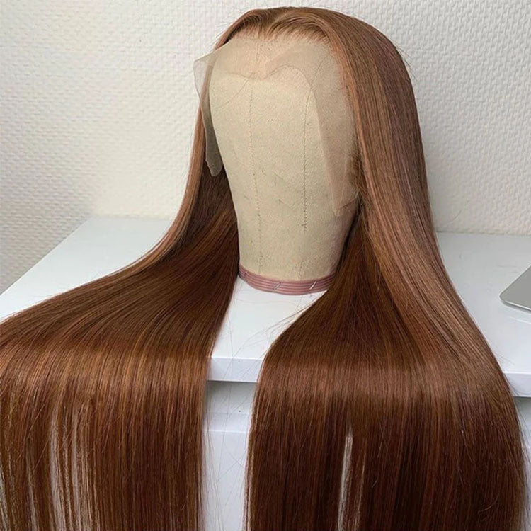 golden brown lace front wigs