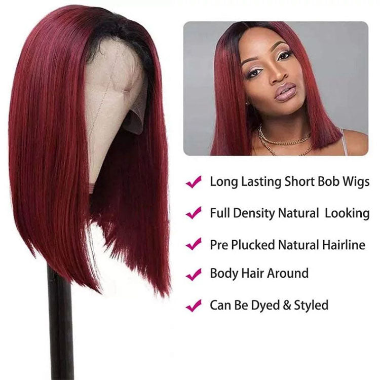 ombre human lace front wigs