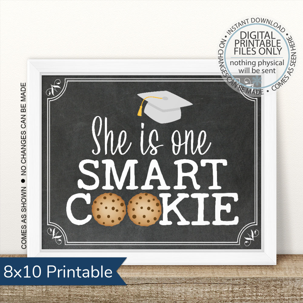 One Smart Cookie Graduation Free Printable