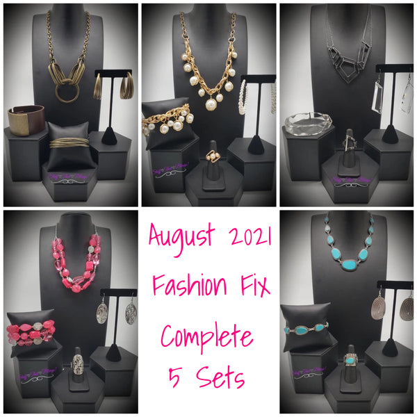 Paparazzi August 2021 Fashion Fix Complete Collection Glitz By Lisa