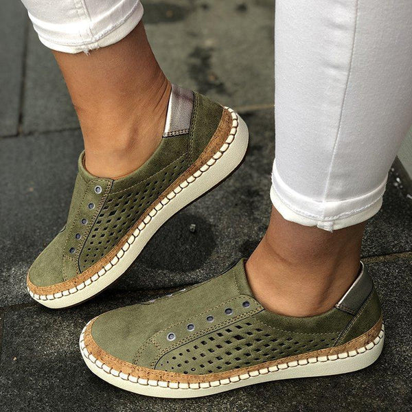 Women Lazajoy Shoes Slip On Hollow-Out 