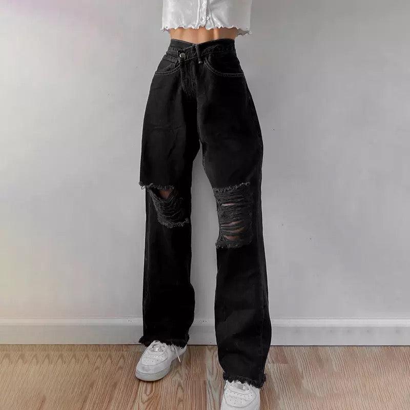 Roxi Gray Jeans – Sour Puff Shop