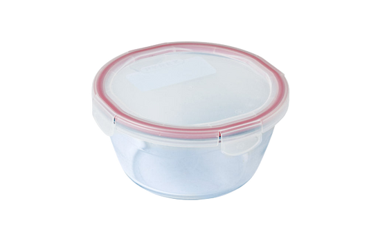 Pyrex Cook & Go Récipient Rond Avec Couvercle Hermétique Ø 20 Cm - Lt 1,6  En Verre Ultra Résistant