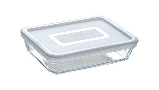 PYREX - 244P000/7043 - Plat rectangulaire avec couvercle - 27cm