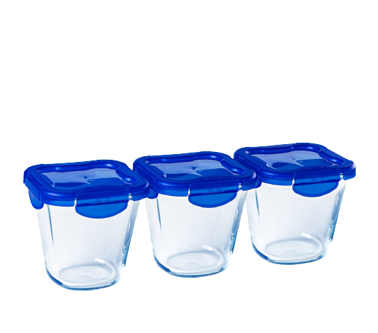 Pyrex Cook & Go Récipient Rond Avec Couvercle Hermétique Ø 20 Cm - Lt 1,6  En Verre Ultra Résistant