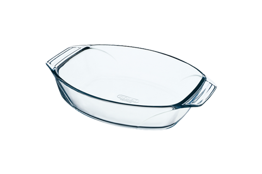 Plat en Verre Rond Four 32cm Transparent pas cher 