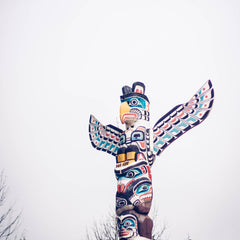 Alaskan totem pole - photo by Daniel Radford