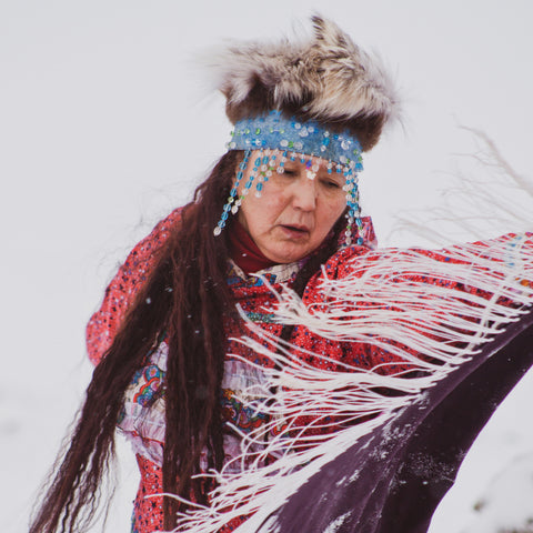 Alaskan Native Dancer - photo by Zeke Tucker