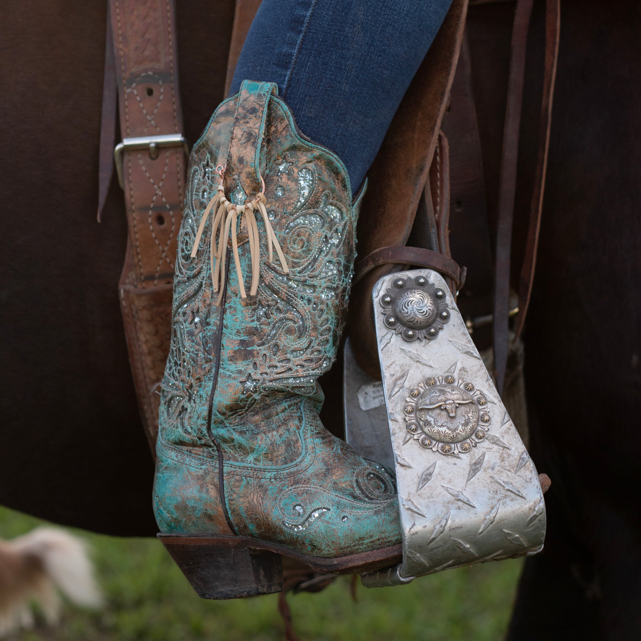 blinged out cowgirl boots