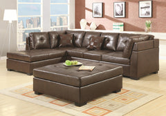 Darie brown sectional