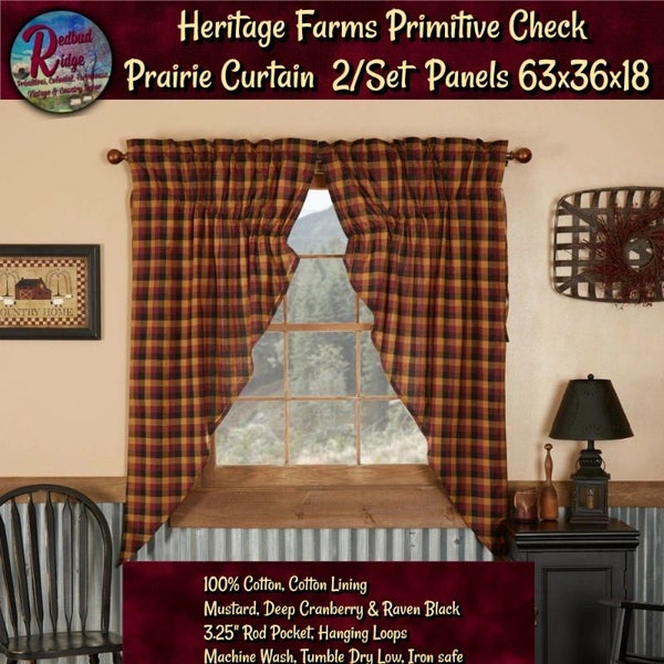Heritage Farms Primitive Check Pillow - 16x16