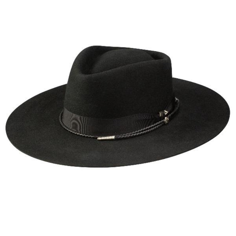 Stetson Dylan Felt Wide Brim Hat - Black