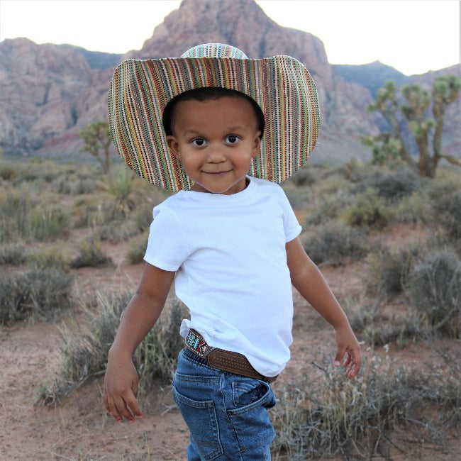 Justin Kids Palm Leaf Cowboy Hat Buckhorn