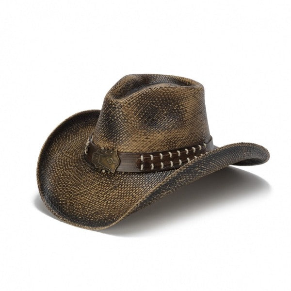 Stampede Men's Western Straw Hat - The George with Guitar Head