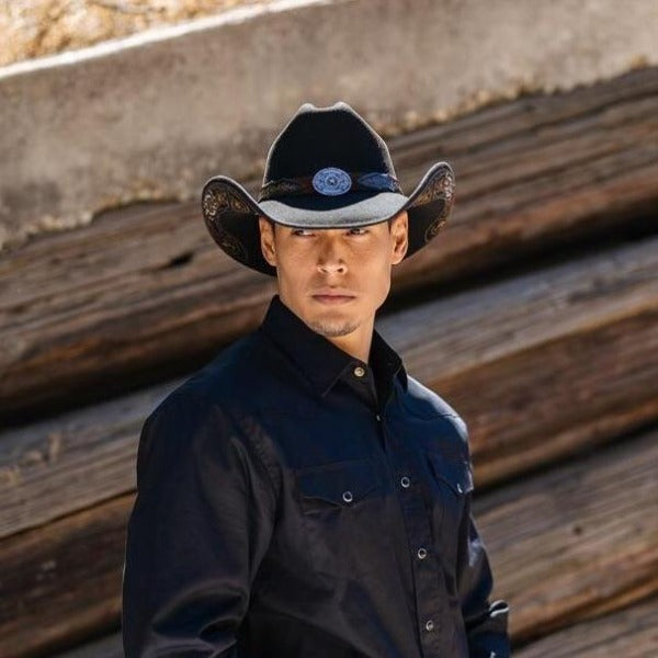 Stampede Patriotic Straw Cowboy Hat - The Banner