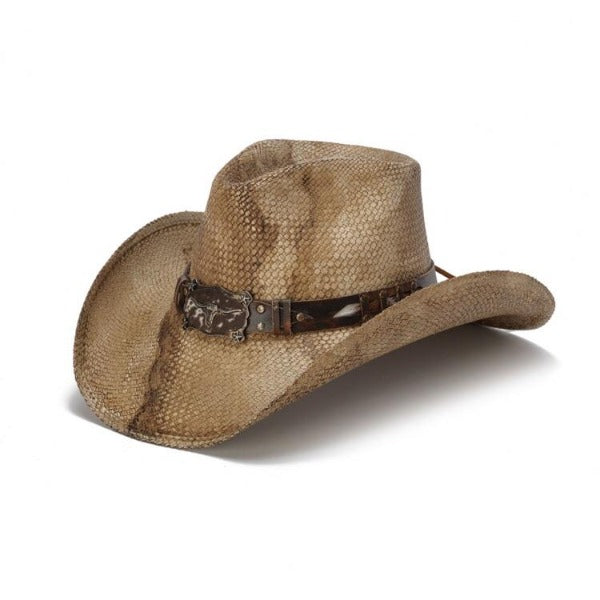Stampede Men's Straw Cowboy Hat - The Revolver – Willow Lane Hat Co.