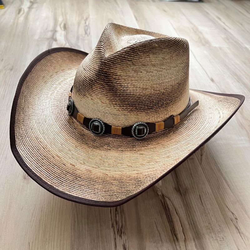 Mexican Palm Straw Hat with Chin Strap by Stetson - 99,00 £