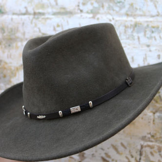 Black Gem Ladies' Felt Cowboy Hat, Black