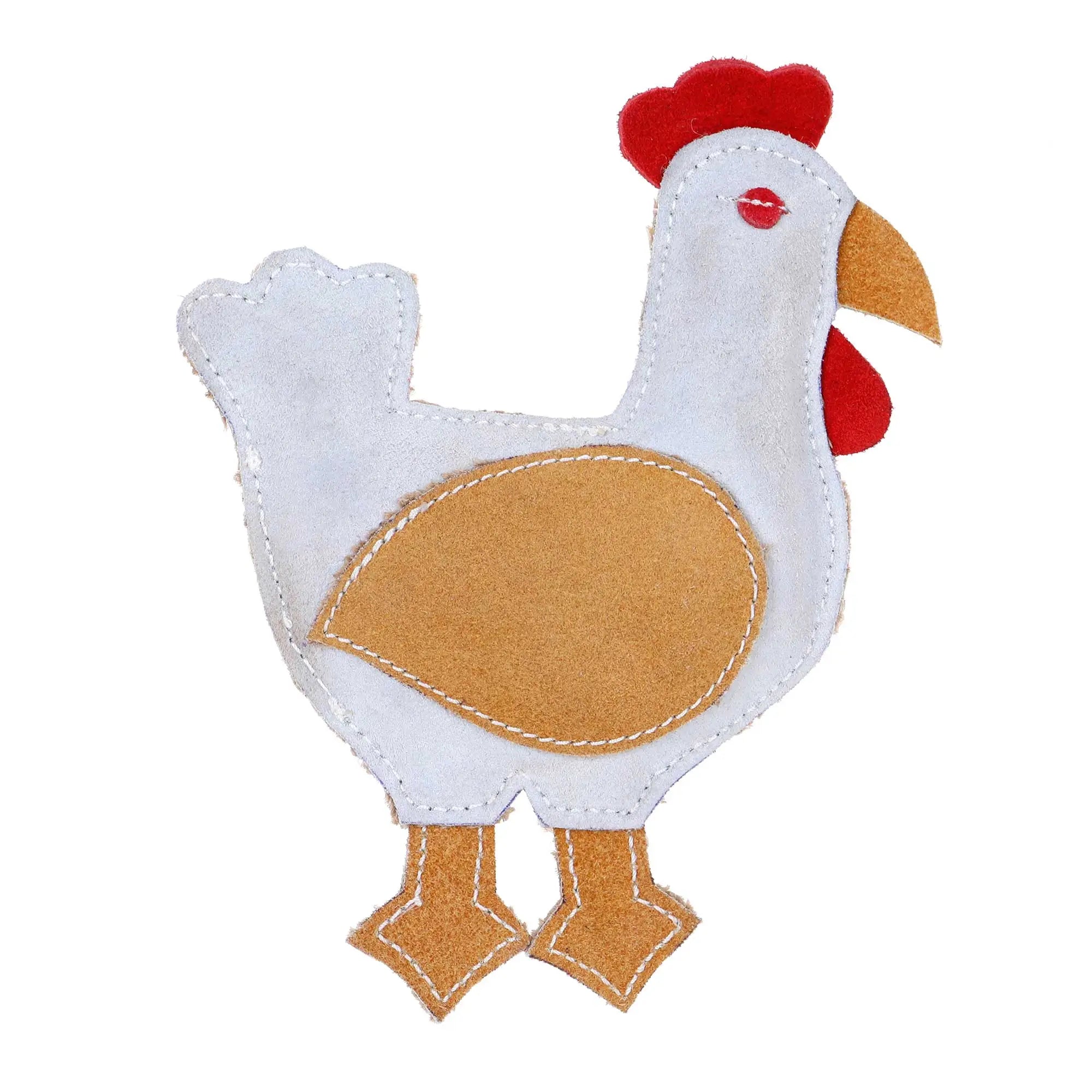 Doog Country Tails Chicken Chew Toy White 4.72" x 1.18" x 7.48"
