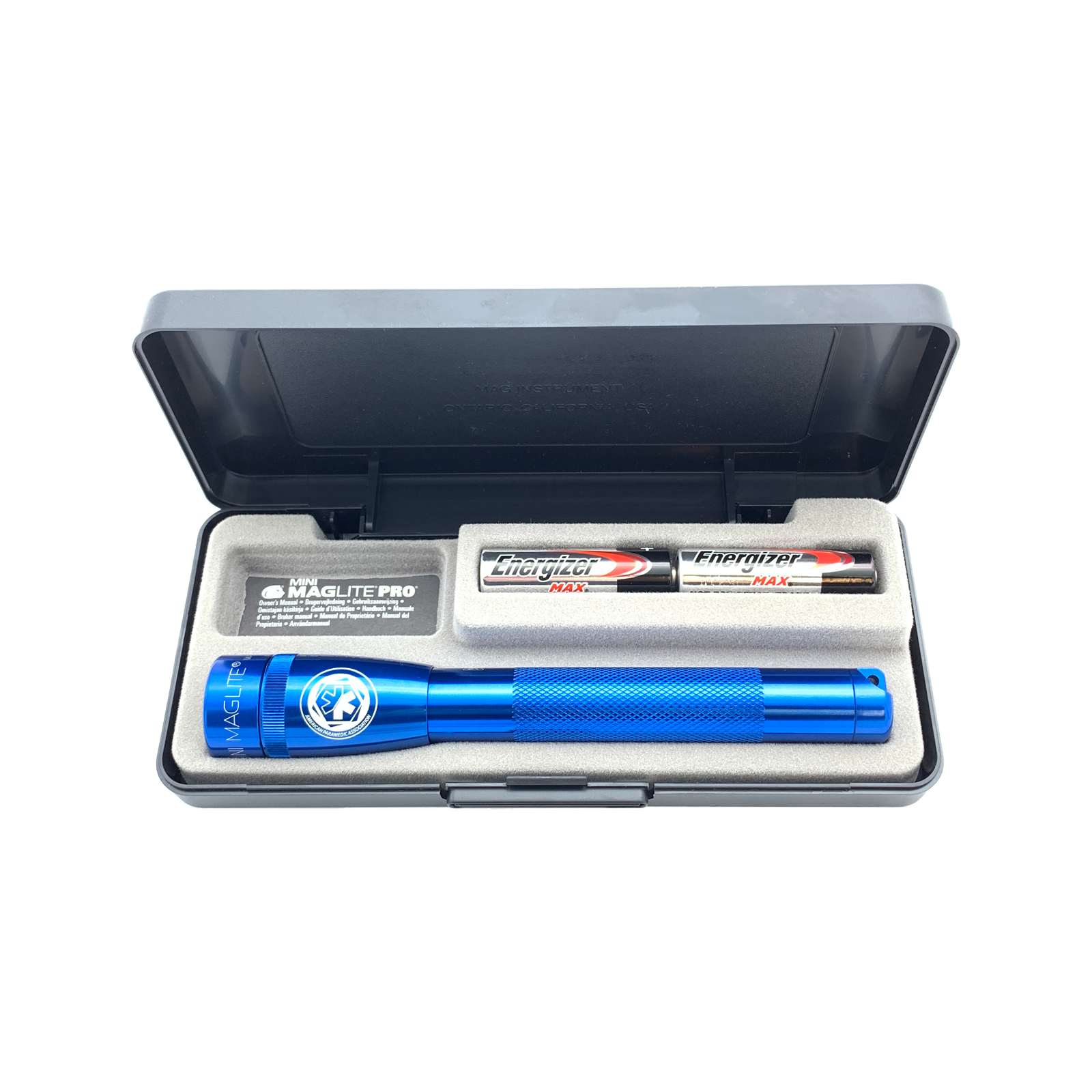 MINIMAG  AA 2 CELL PRO LED FLASHLIGHT, BLUE, with APA LOGO BUNDLE-image-2