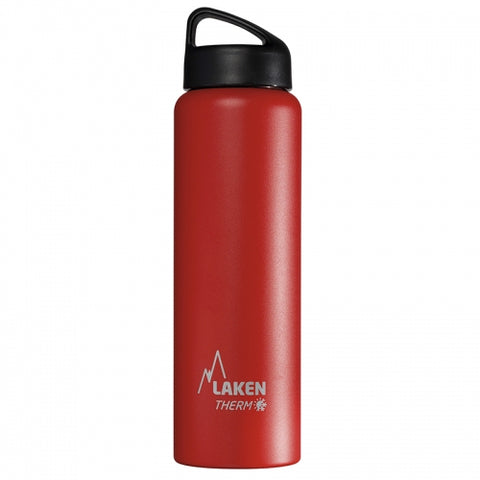 Laken Classic Thermo 1L, 1000ml Wide Mouth Stainless Steel Vacuum Flask in Red colour