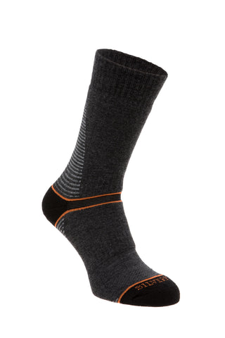 Deep Charcoal Ribbed Cloud Socks — Tenspeed Hero