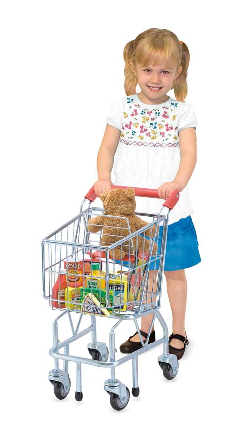 kids metal shopping trolly