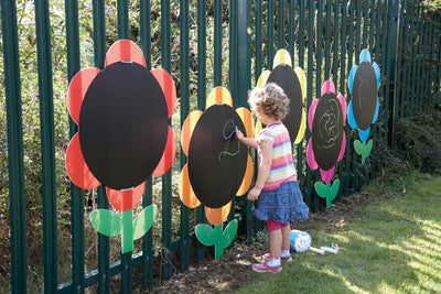 Outdoor Activity Wall Panel - Mark Making Daisies - 5pk