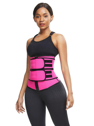 waist trainer with zipper and straps