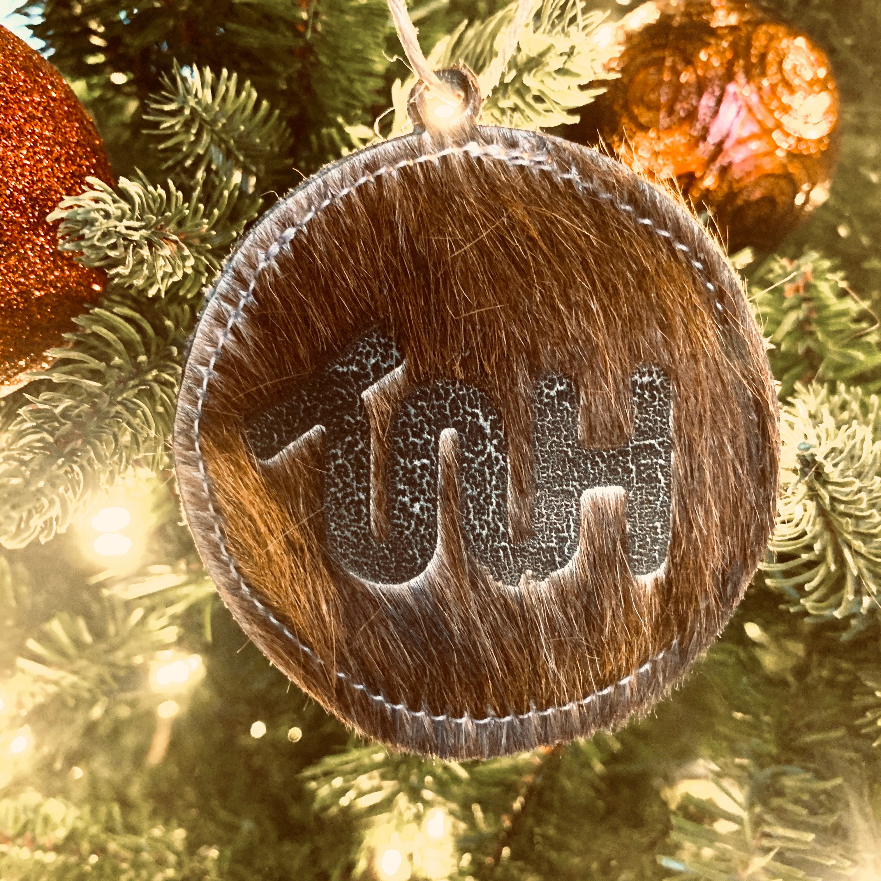 Cowhide Ornament