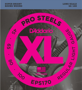 D'addario PROSTEELS, Light, Long Scale, 45-100 Bass Guitar Strings