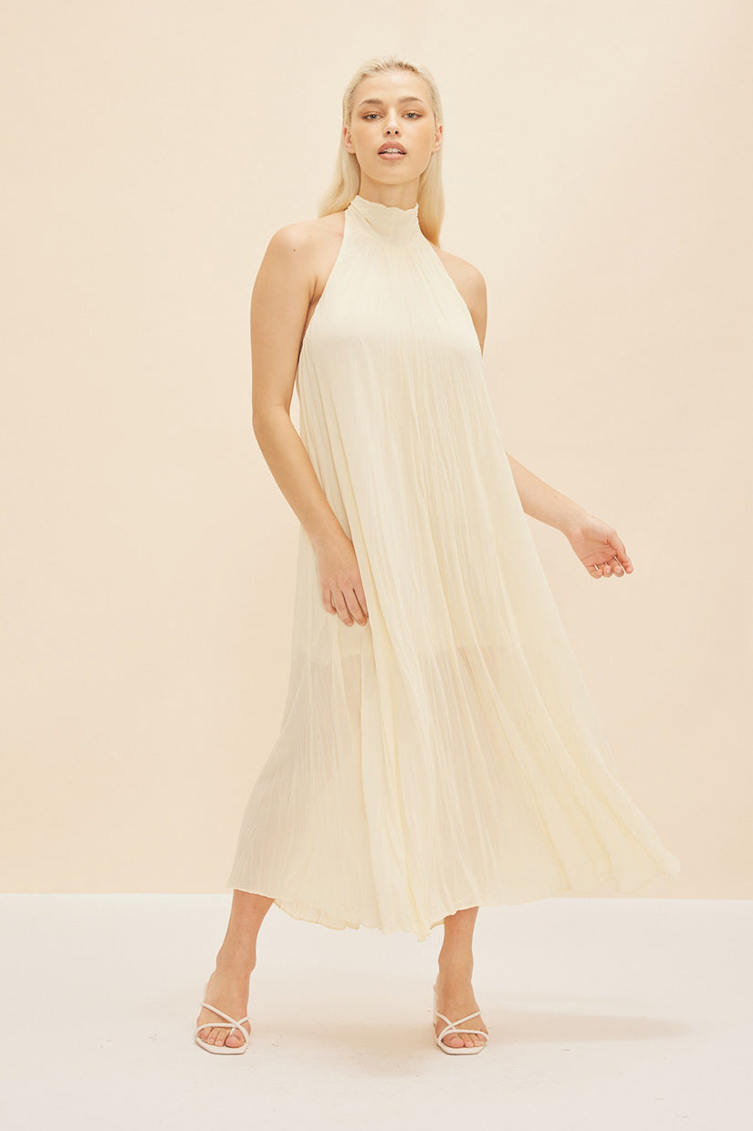 Ruby - Cascade Crush Gown in Butter | All The Dresses