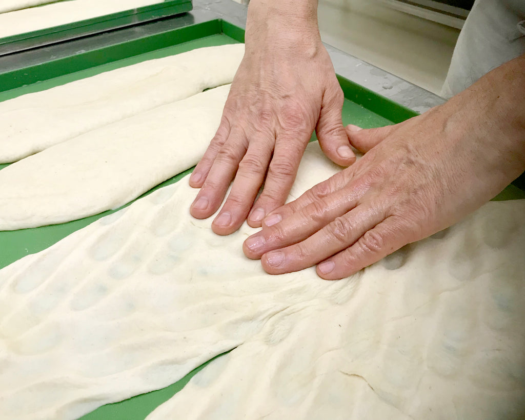 Italienischer Focaccia Brot Teig von Di Bennardo